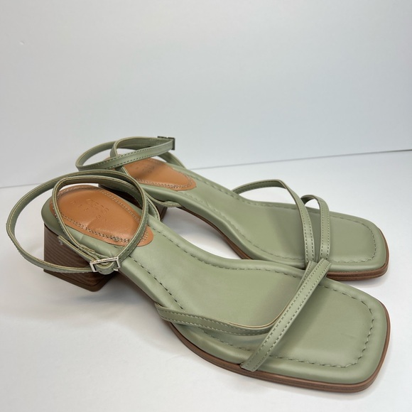 ASOS DESIGN Hampton Block Mid Heeled Strappy Sandals in Sage Women’s Sz 10 NWT - Picture 7 of 13